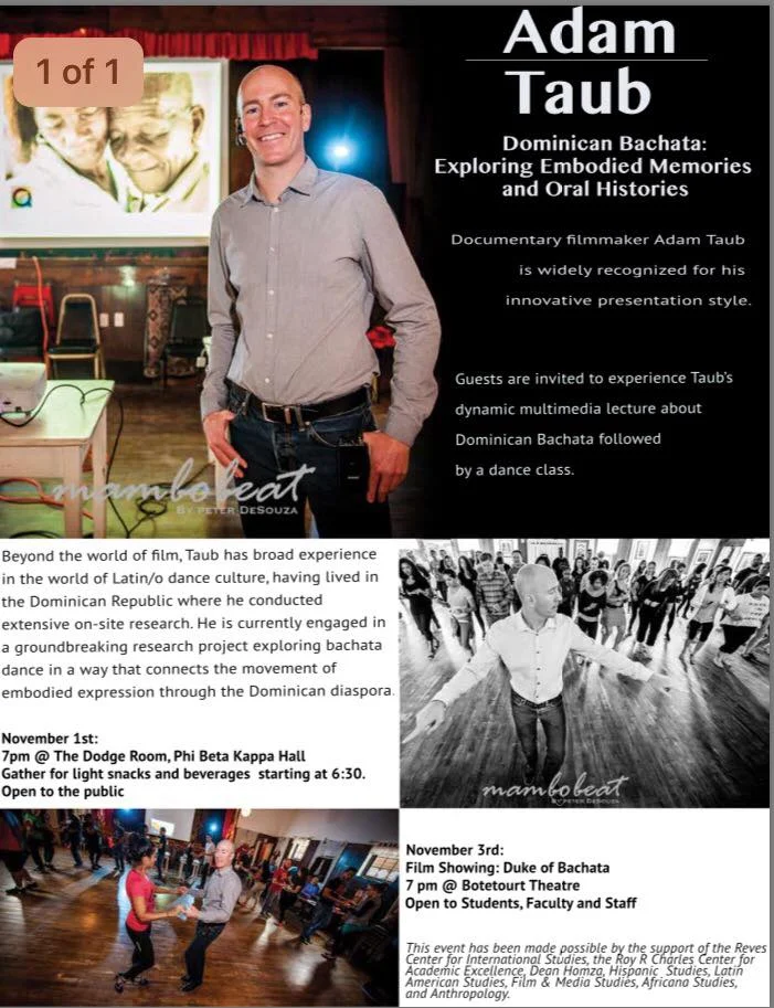 Univerisity Lecture & Dance Workshop