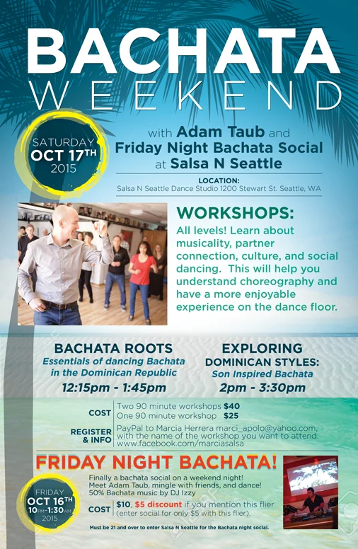 Bachata UW Lecture and Dance Workshop Seattle