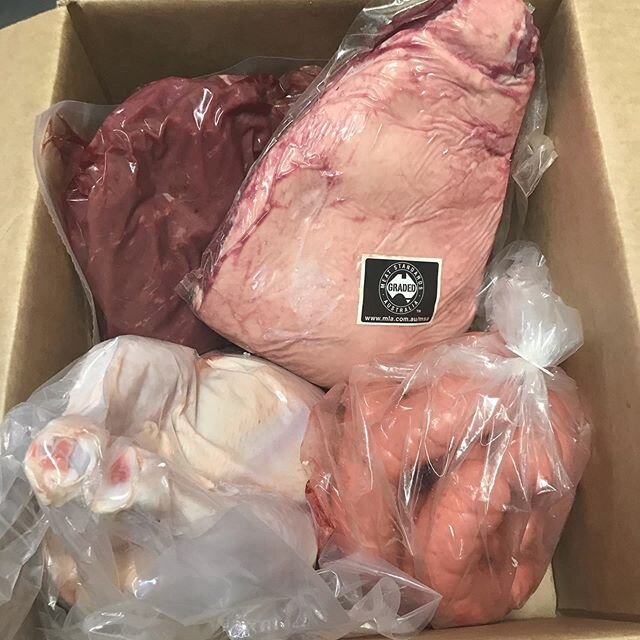 The &lsquo;Meat&rsquo; portion of our survival packs. Some snags, steaks, a chook and a lovely rump cap. With all this madness and queues to register for government assistance...we know people are struggling. Personally I&rsquo;ve never felt this muc