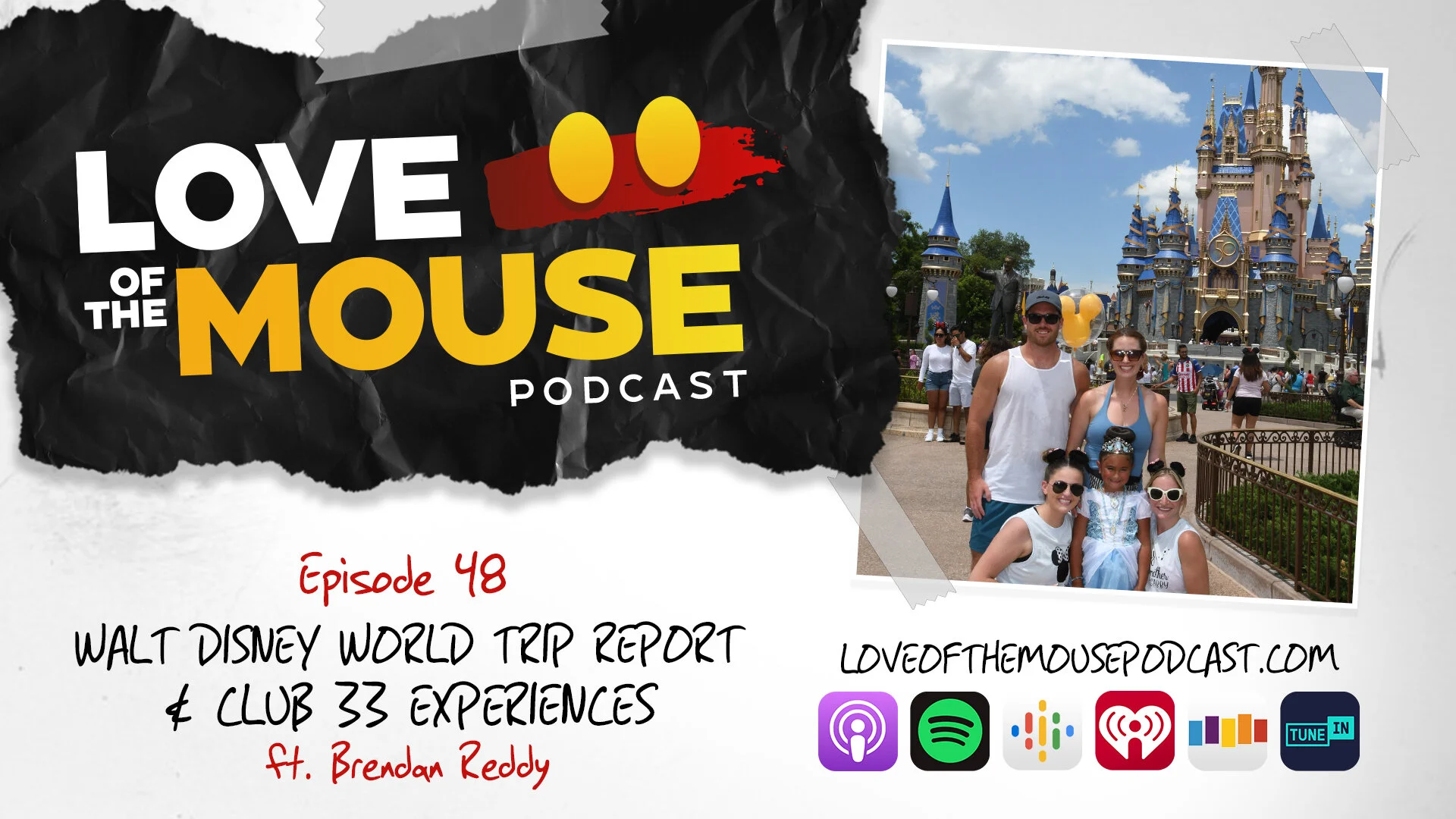 Brendan Reddy and friends Magic Kingdom Photopass Club 33 Experiences Love of the Mouse Promo