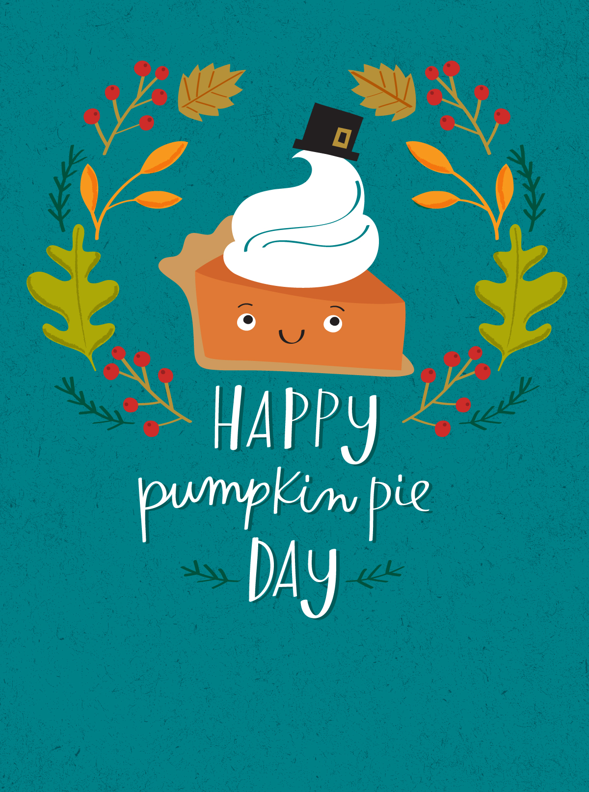 Cute Pumpkin Pie Illustration for Design Design