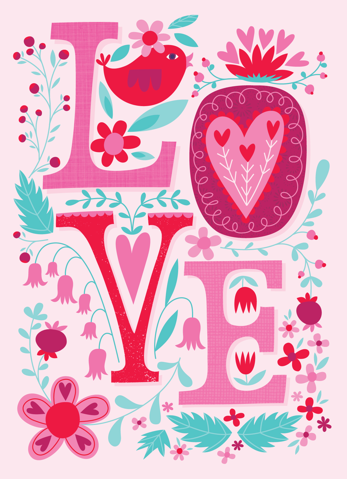 LOVE Greeting Card for Design House Greetings