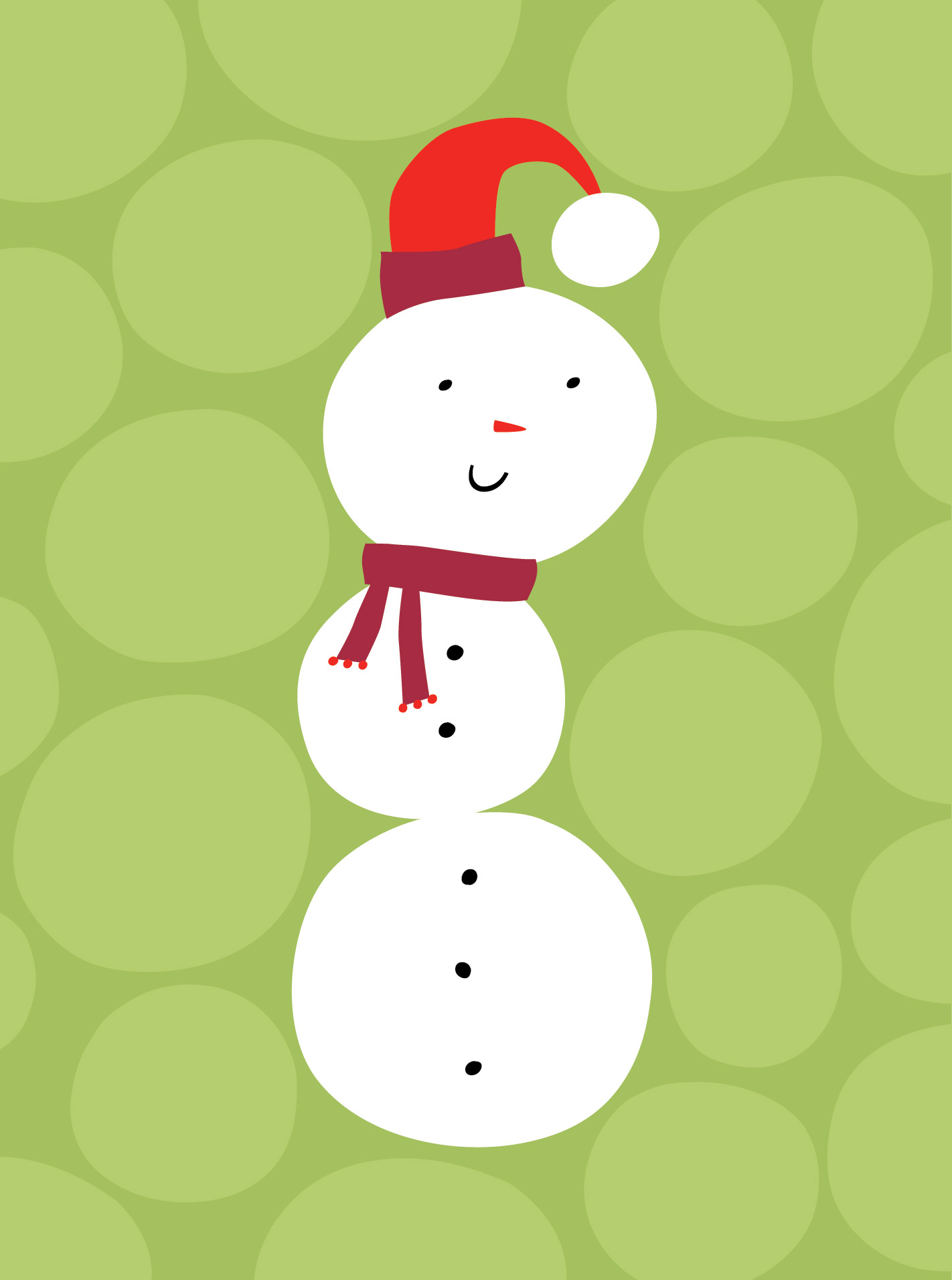 Cute Snowman Illustration for Great Arrow Graphics