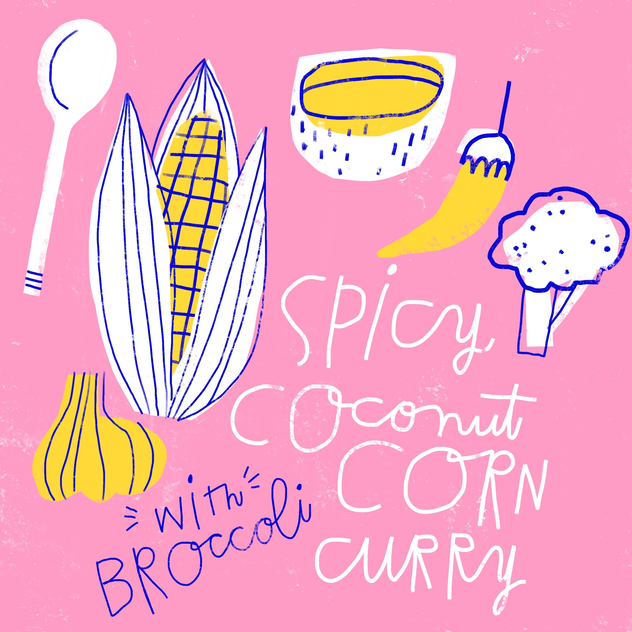  Spicy Corn Illustration