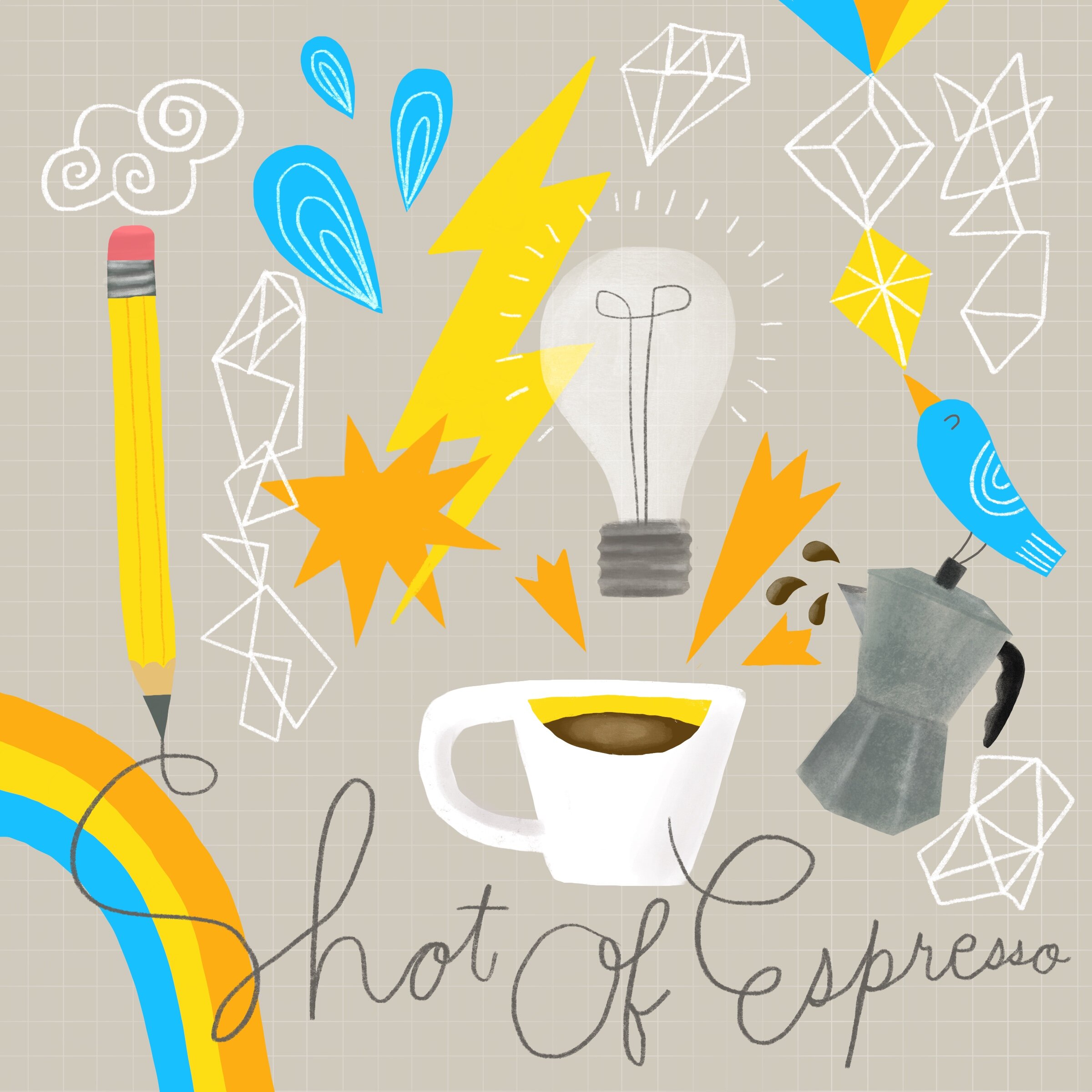 Shot of Espresso Illustration