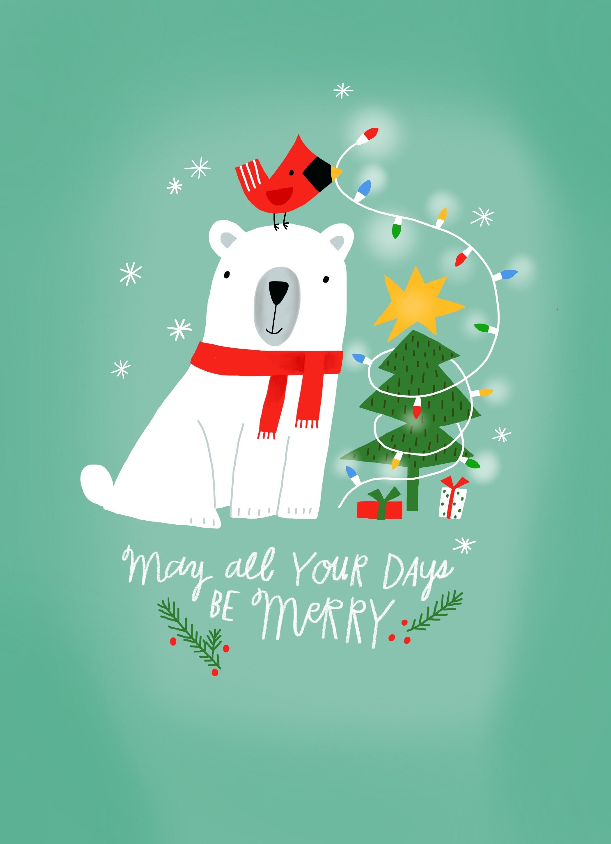 Cute Holiday Illustration for Great Arrow Graphics