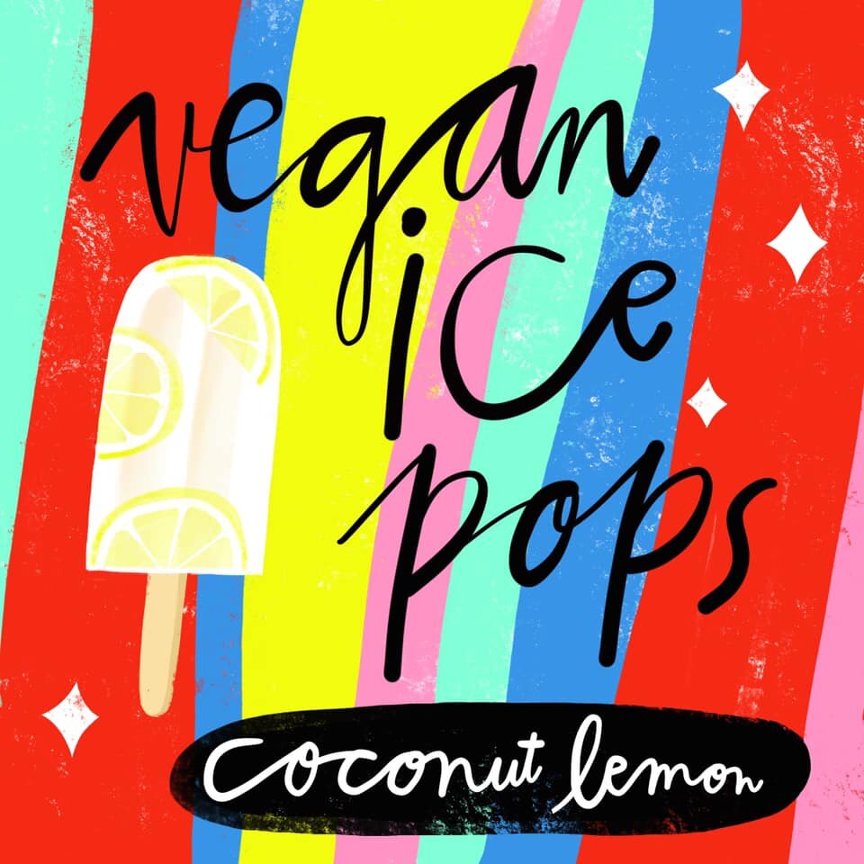 Vegan Ice Pops Illustration