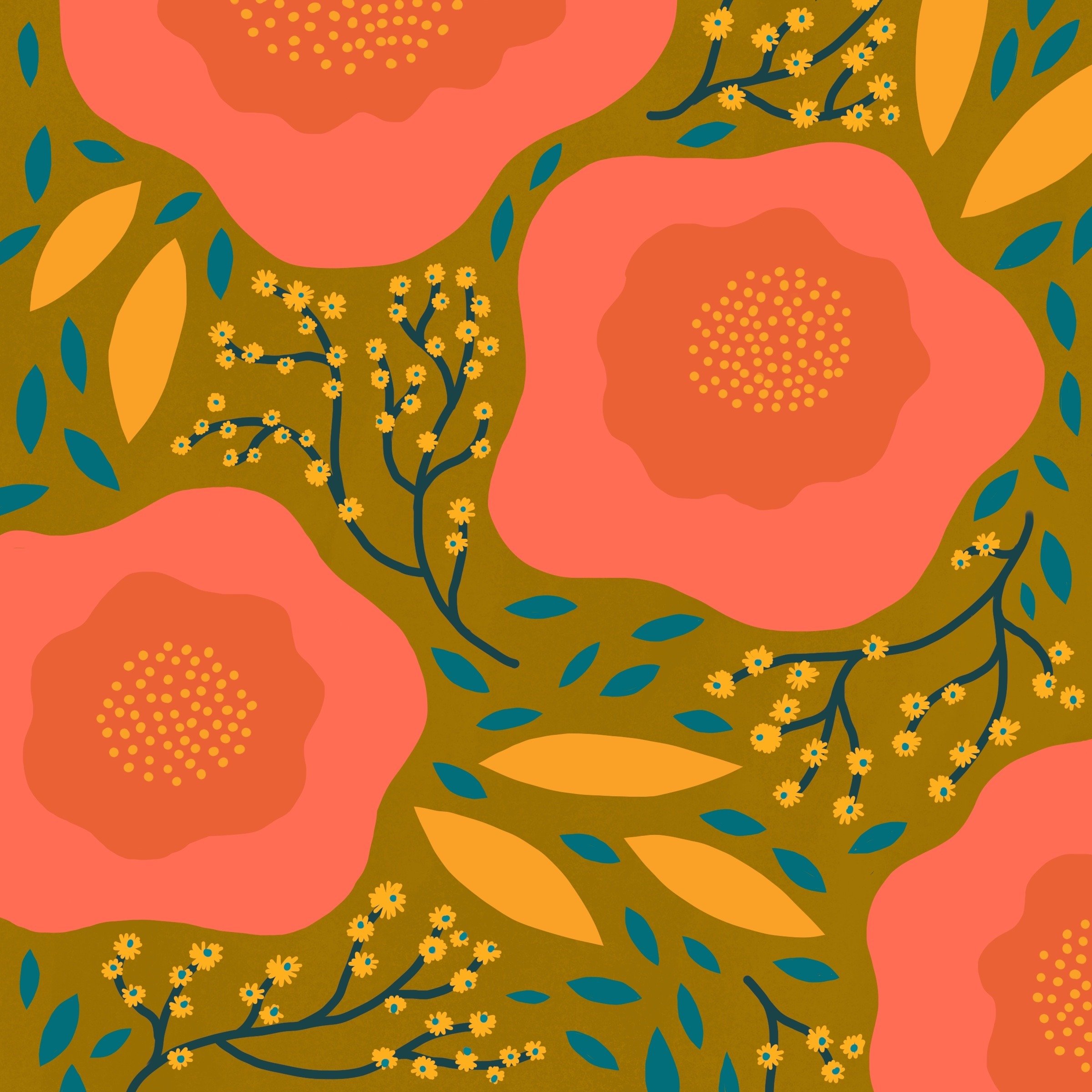 Modern Floral Pattern