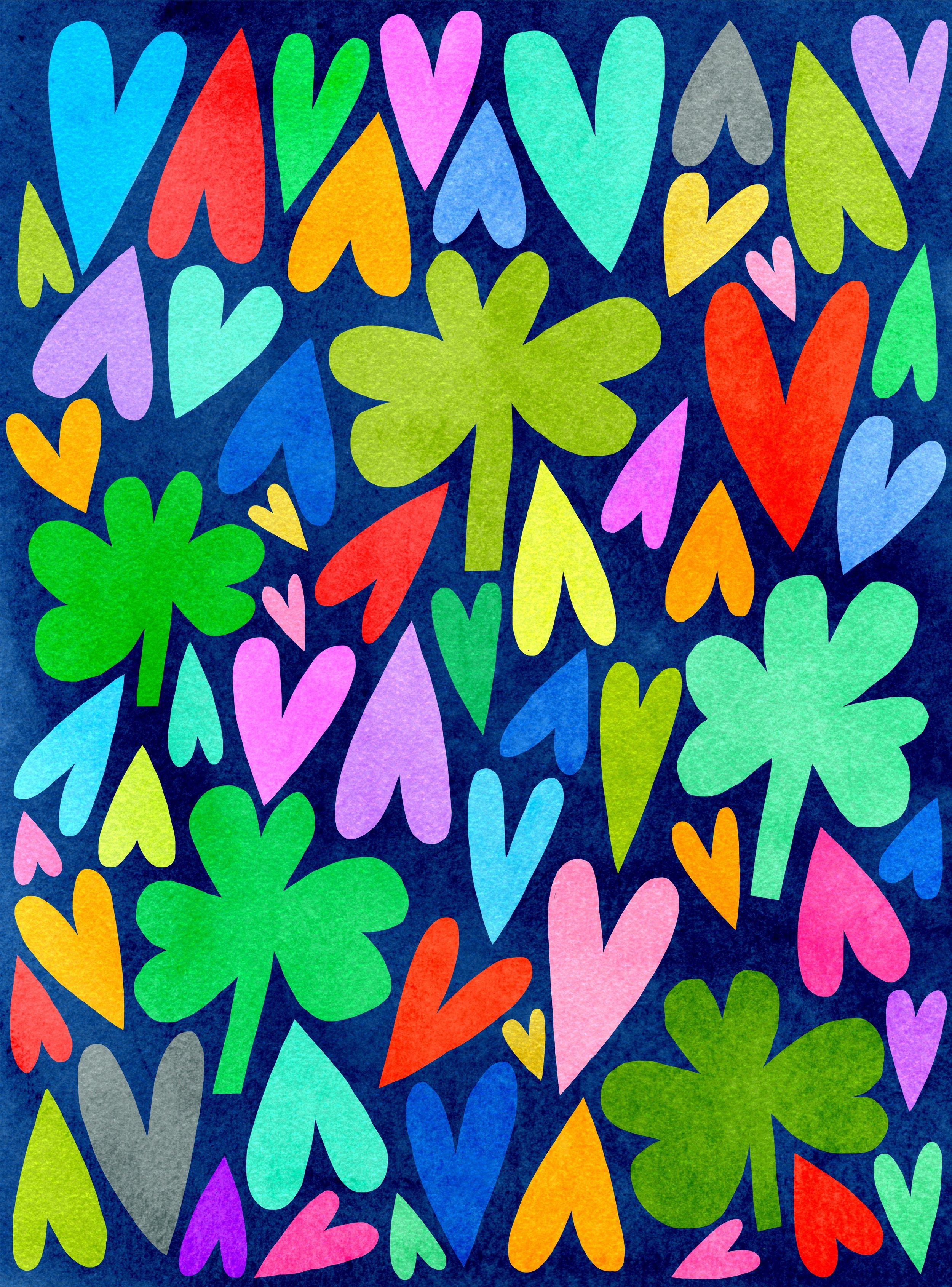Hearts and Clovers Pattern