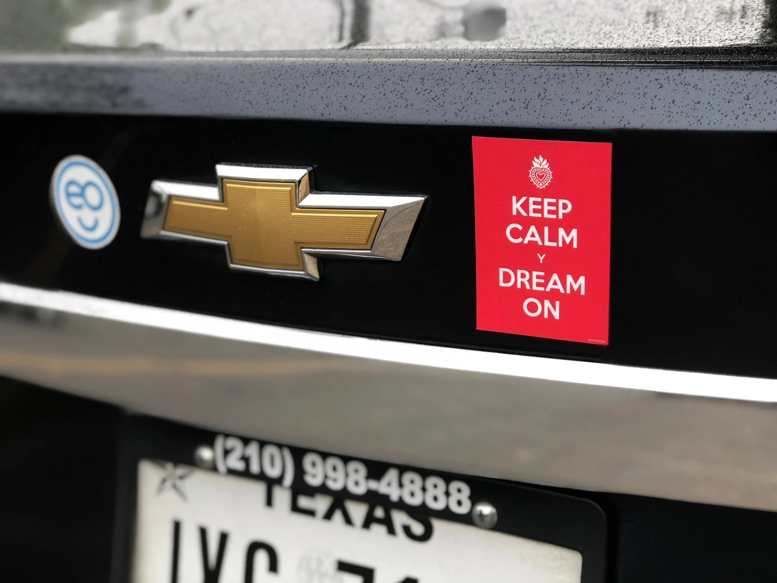 "On Edgar's Chevy Cruze"