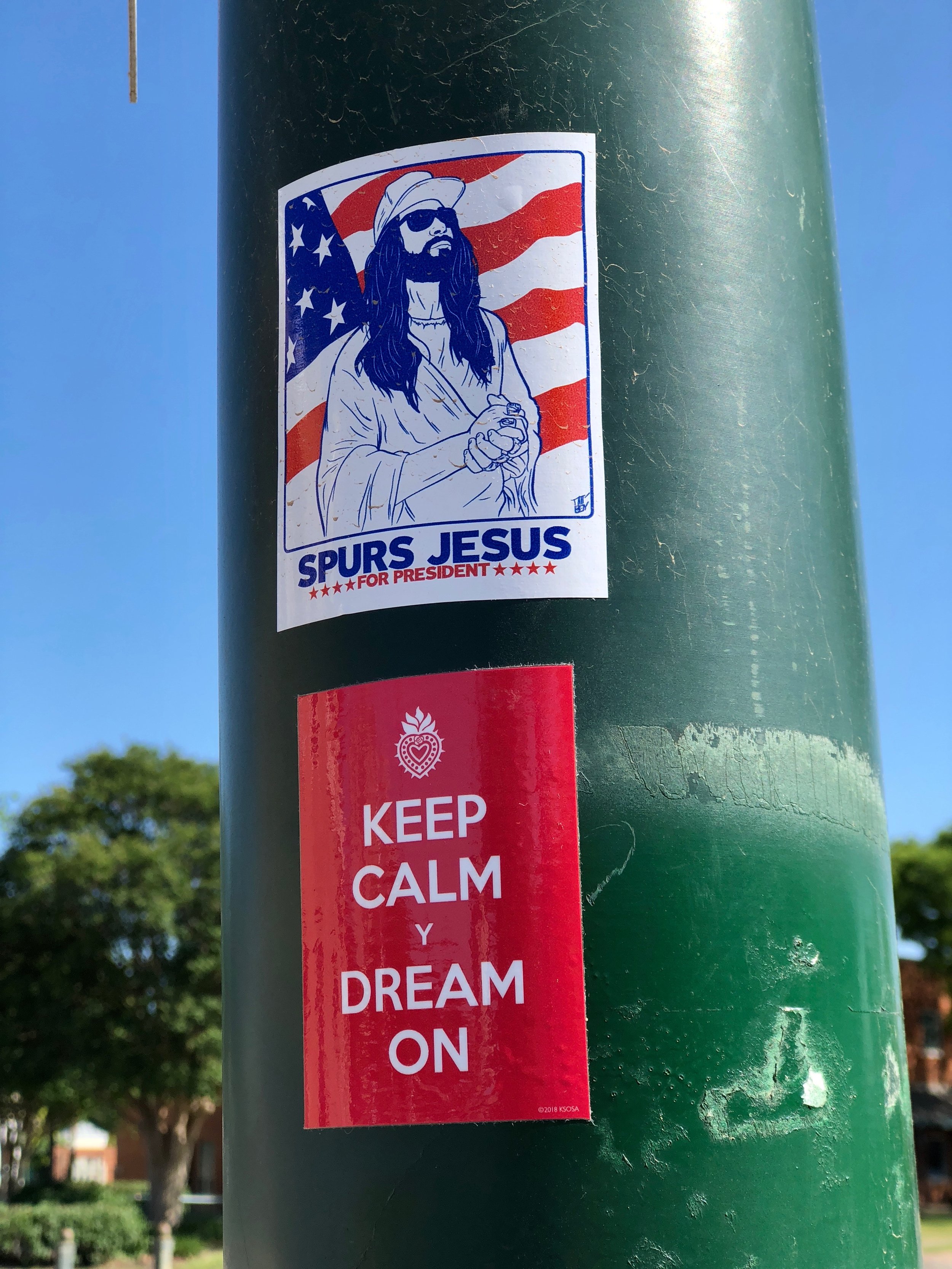 "Spurs Jesus for President"