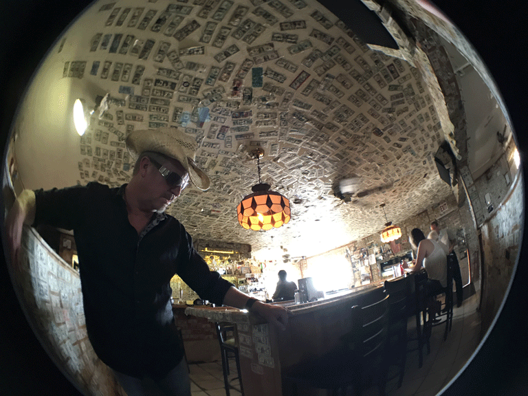 Could it be that the key to freeing yourself from ‘concerns of future’ lies in the present moment of dive bars?