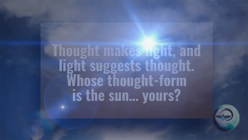 Thought makes light