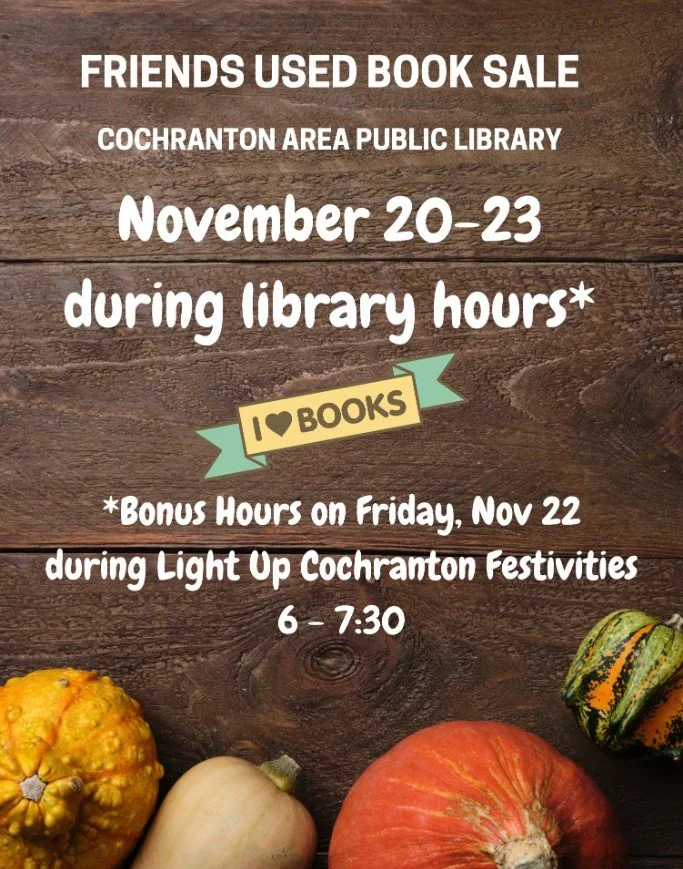 Book Sale - Cochranton Area Public Library