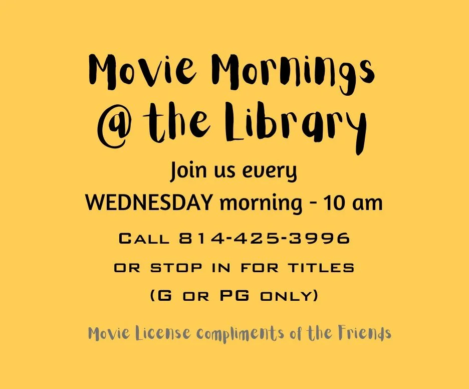Movie Mornings at the Library - Cochranton Area Public Library