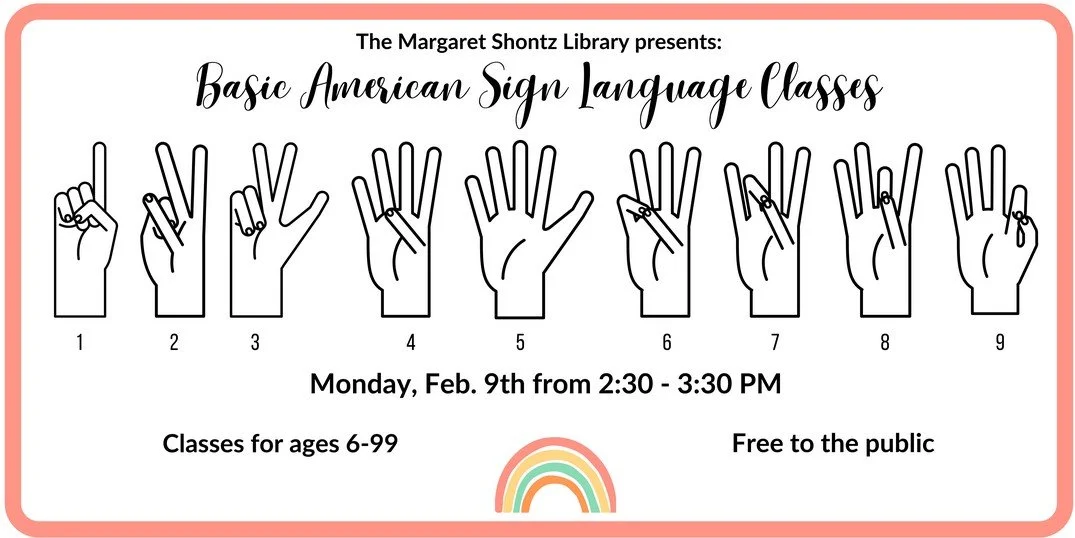 American Sign Language Class - Margaret Shontz Memorial Library