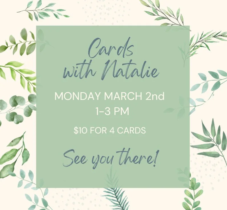 Cards with Natalie - Margaret Shontz Memorial Library