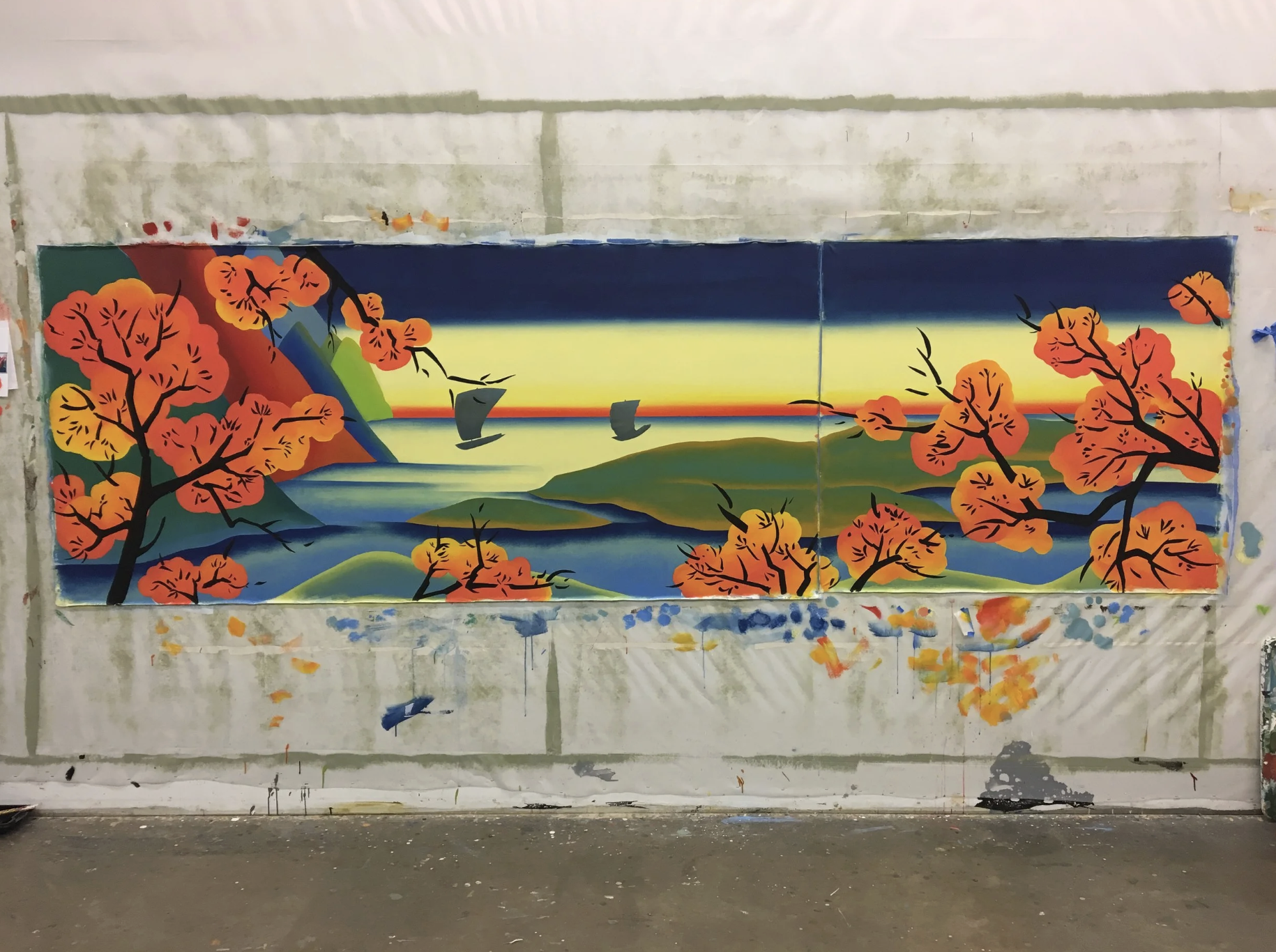 PF Chang's Mural - US Airport