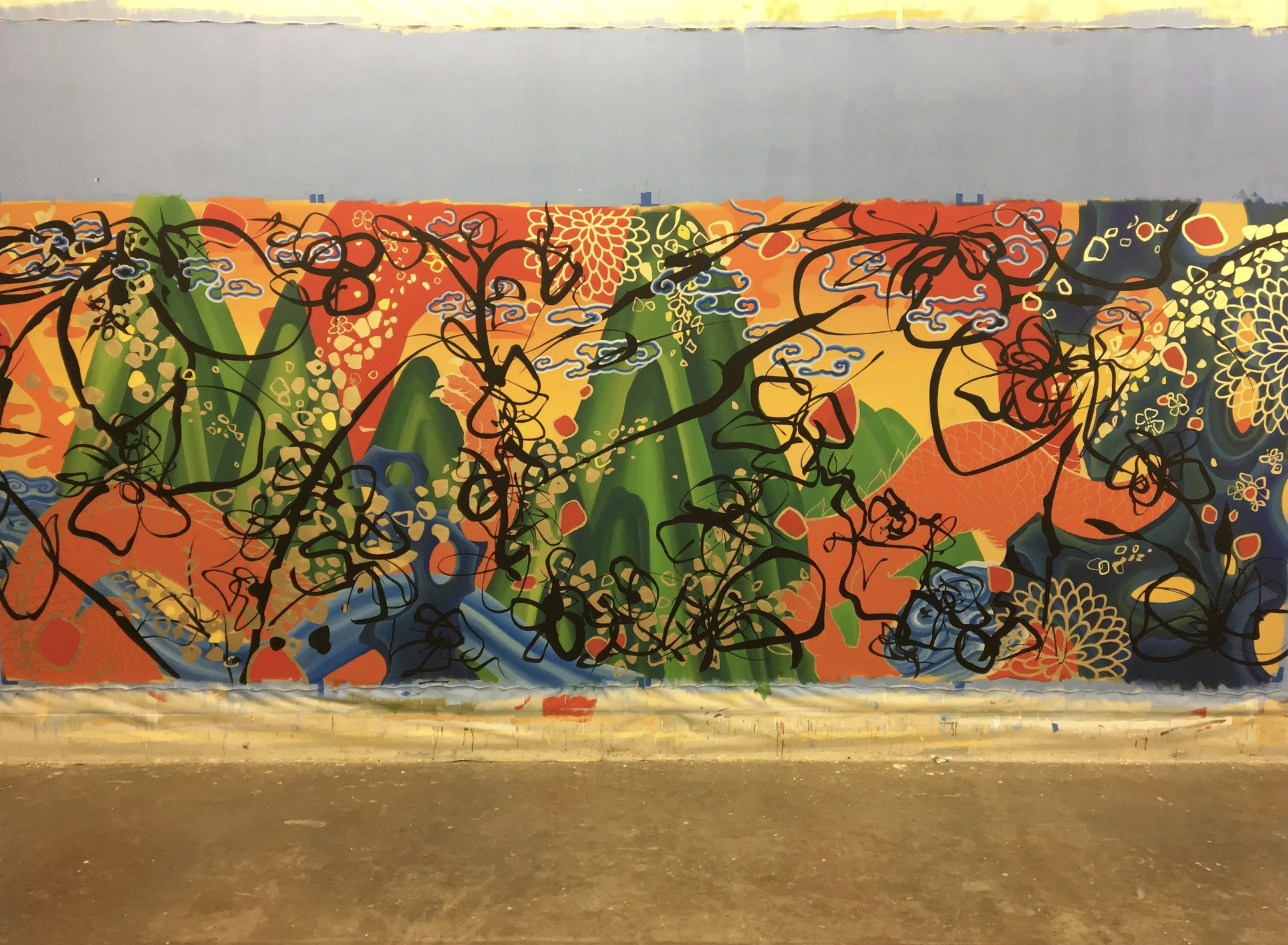 PF Chang's Mural - Middle East