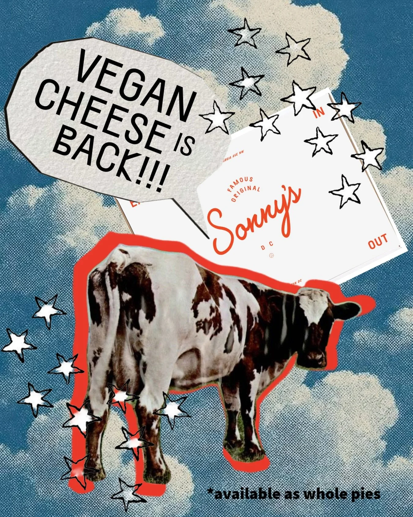 It&rsquo;s a great day for our dairy-free friends! 🚫🧀✨ 
 
Vegan cheese is officially back at Sonny&rsquo;s for whole pie orders! We&rsquo;re using @violife_foods mozz so it&rsquo;s also peanut-free, tree-nut free, gluten-free, &amp; soy-free!