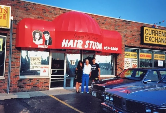 Grand Opening! August 21,1991 Pictured: Ivana, Her father-in-law Anice and her husband Frank