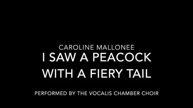 I Saw A Peacock (for double choir)