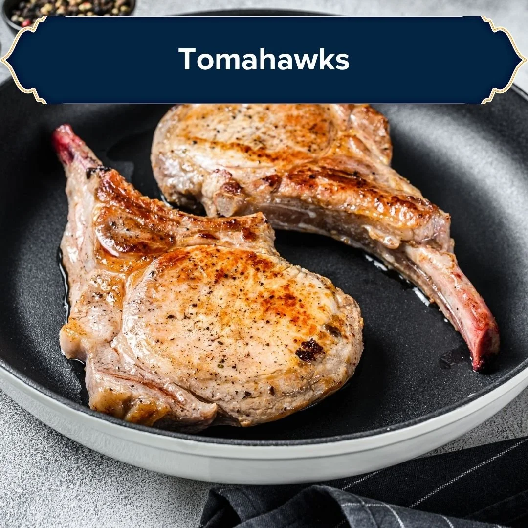 Tomahawk pork chop