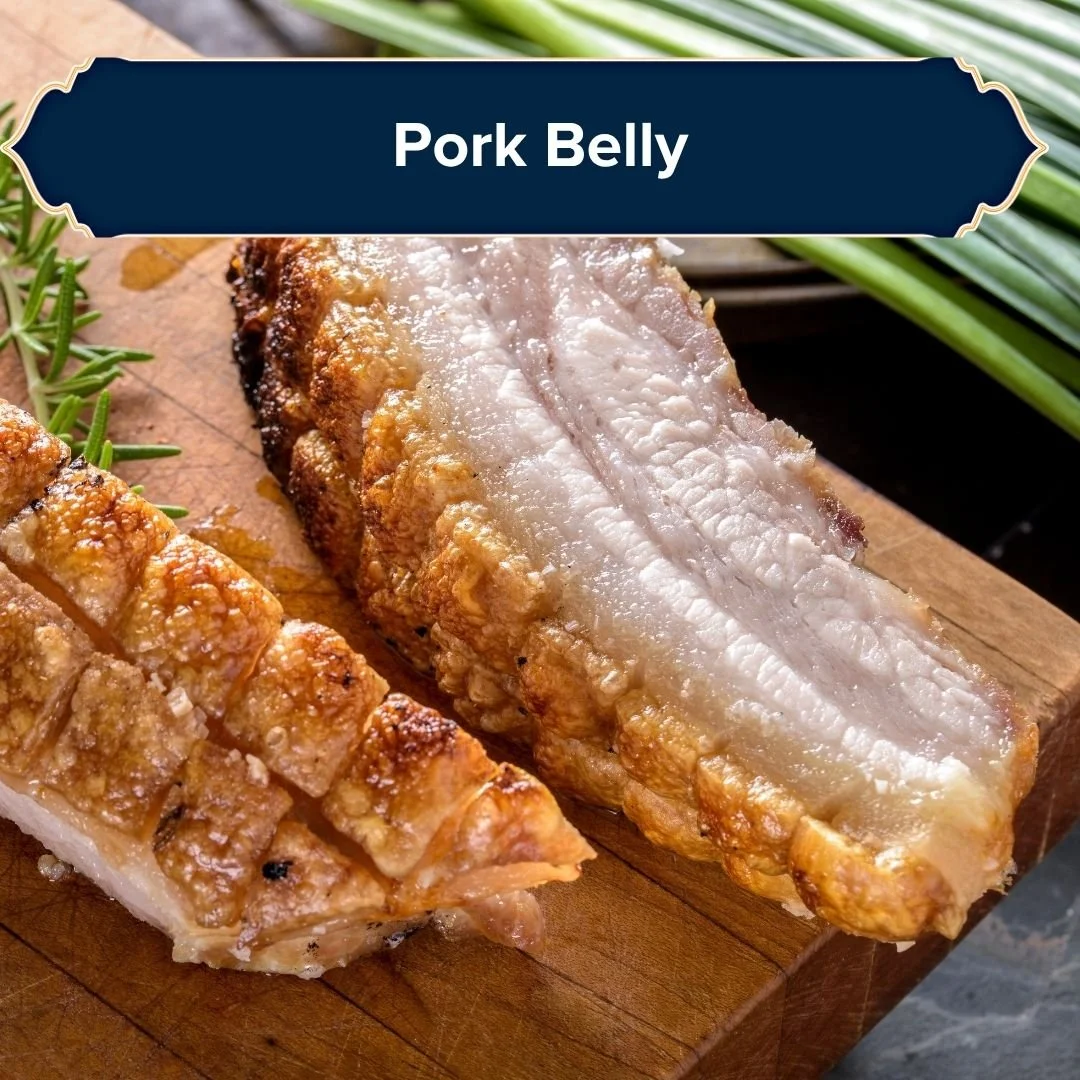 thick sliced pork belly