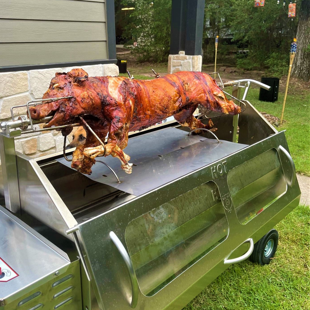 Hog Roaster Rental — Cobblestone Farm Naturally Raised Berkshire Pigs