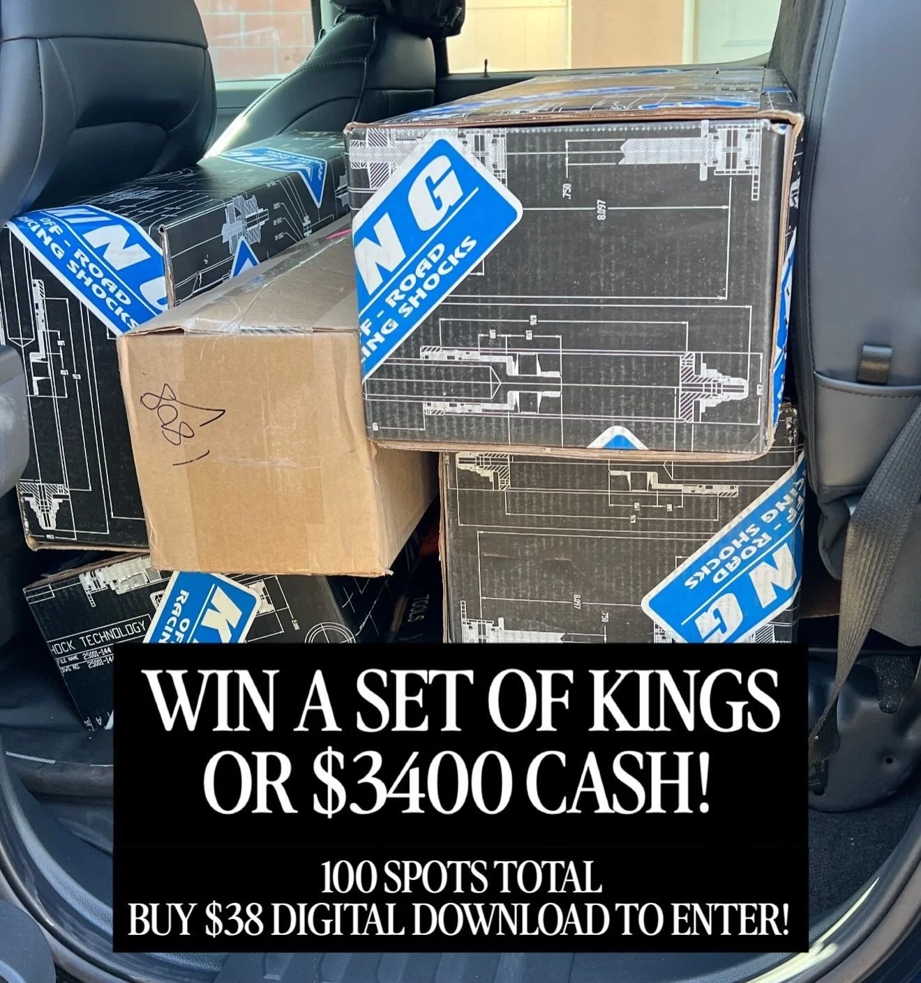 🔥48/100 SPOTS LEFT 🔥

🏆 Win King Suspension
OR
💵 $3,400 Cash

🎟️ $38 = 1 Entry
(Buy a digital download)

Once all 100 spots are filled, we go LIVE!
Link in bio &amp; story.

🔥 19 OUT OF 100 SPOTS LEFT! &mdash; $25 EACH 🔥

🏆 WINNER GETS:
💡 Ba
