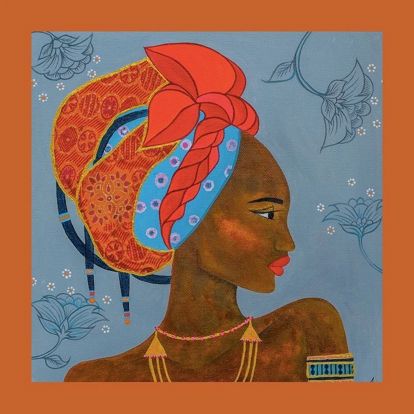 ~ African Lady II ~ 
Poster print on matter paper. 
Size 45cmx45cm
Free worldwide shipping 🌸