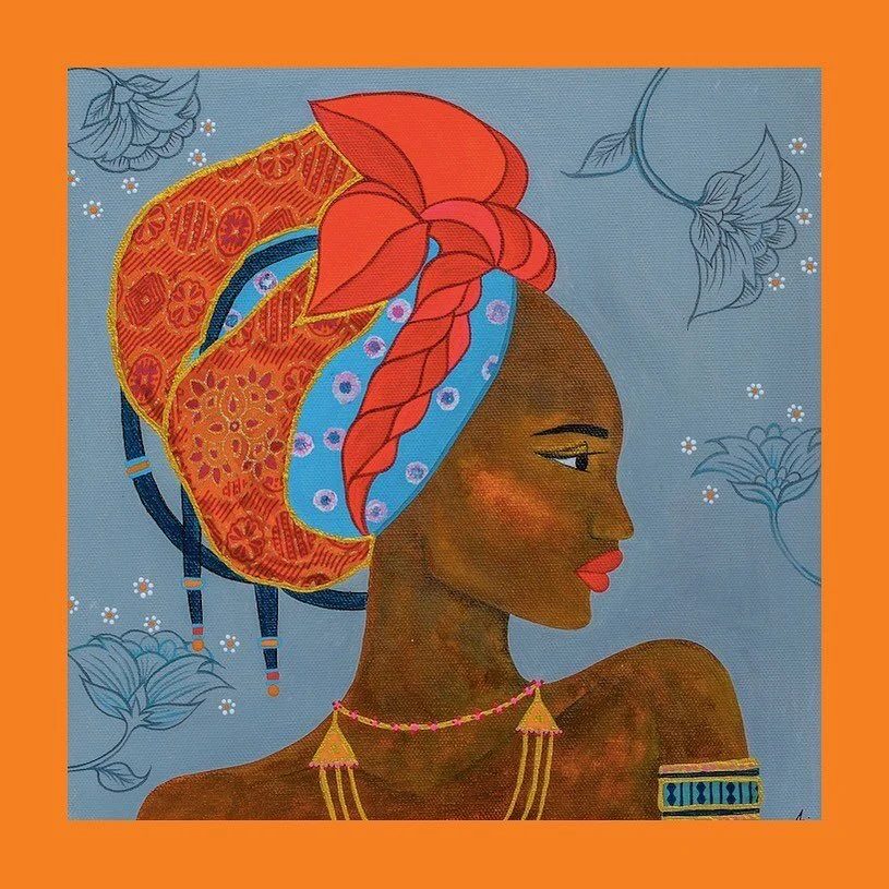 ~ African Lady II ~ 
Poster print on matter paper. 
Size 45cmx45cm
Free worldwide shipping 🌸