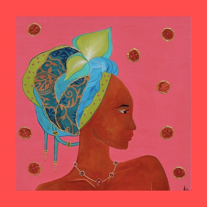 ~ Africa Lady ~ 
Art print 
www.asiahartist.com 
Free worldwide shipping 🌸 
35% discount till stock ends !