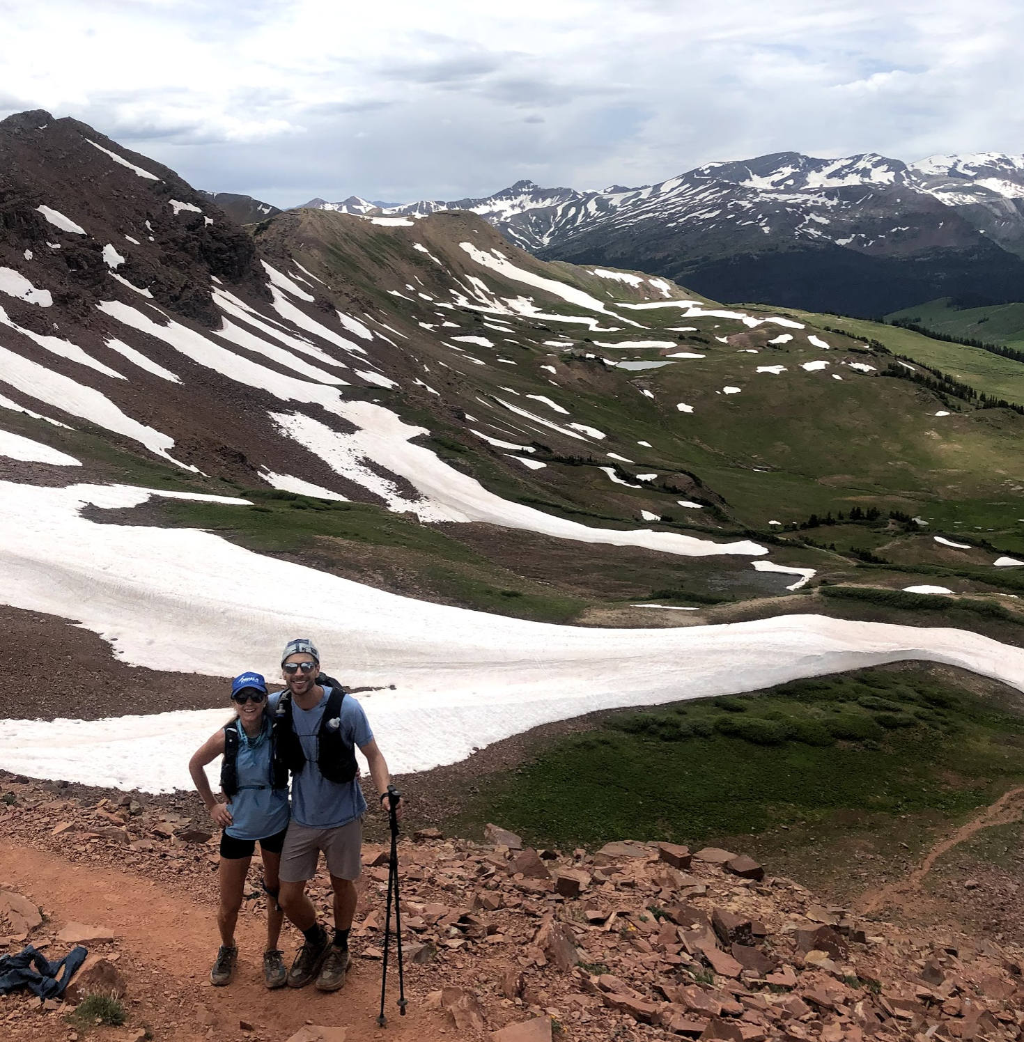 From the top of West Maroon Pass.