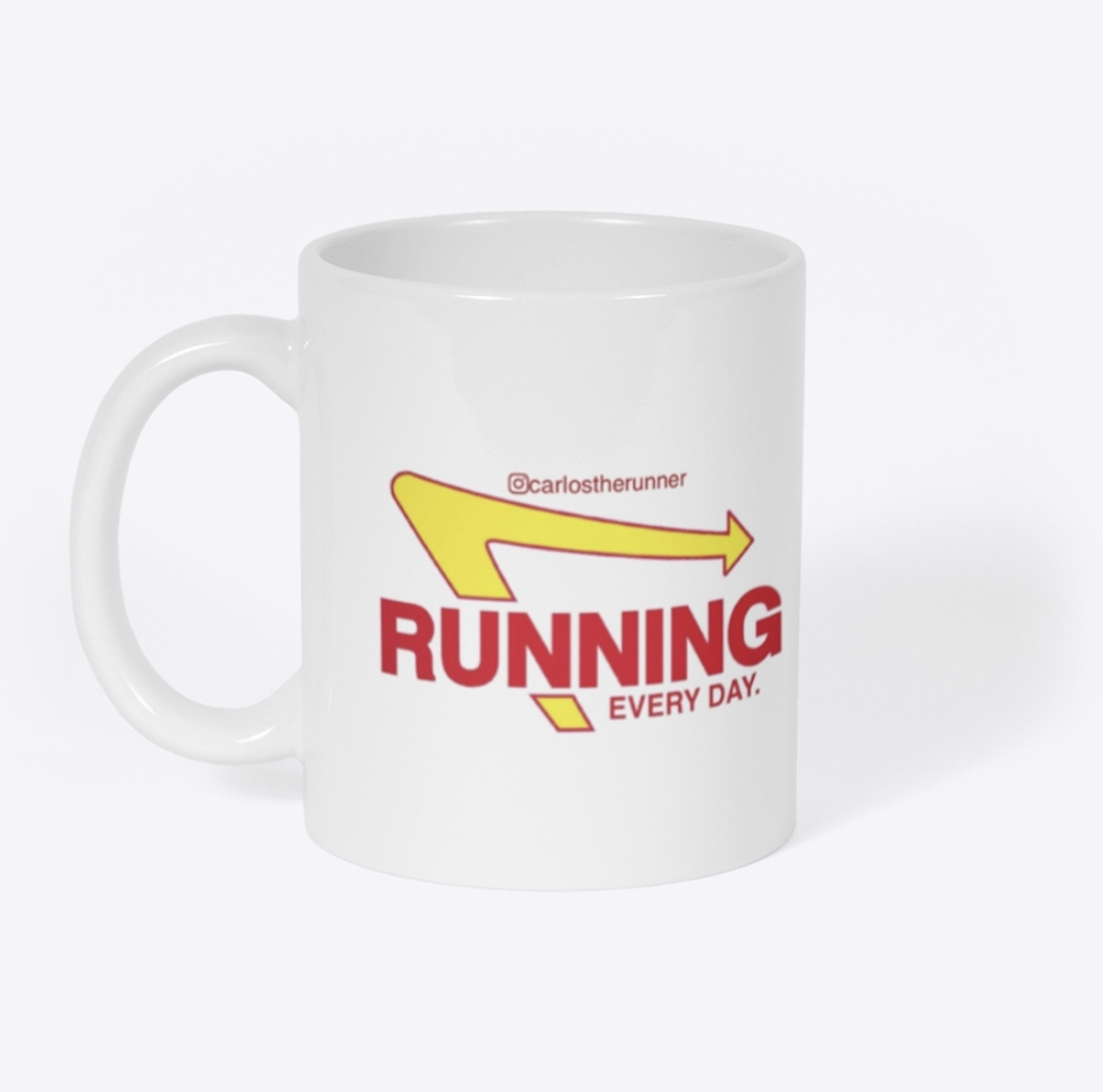 Running Every Day (White) - Mug