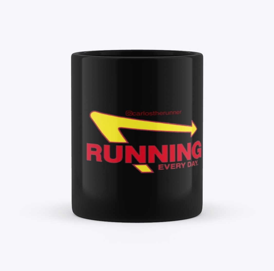 Running Every Day (Black) - Mug
