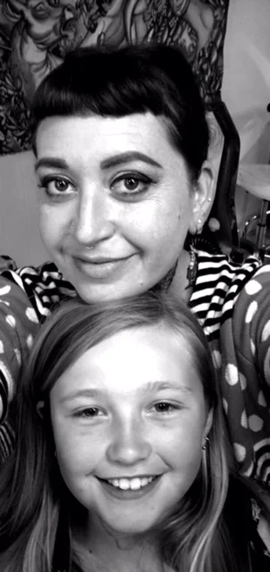 Mimi Bailey and daughter, Calliope