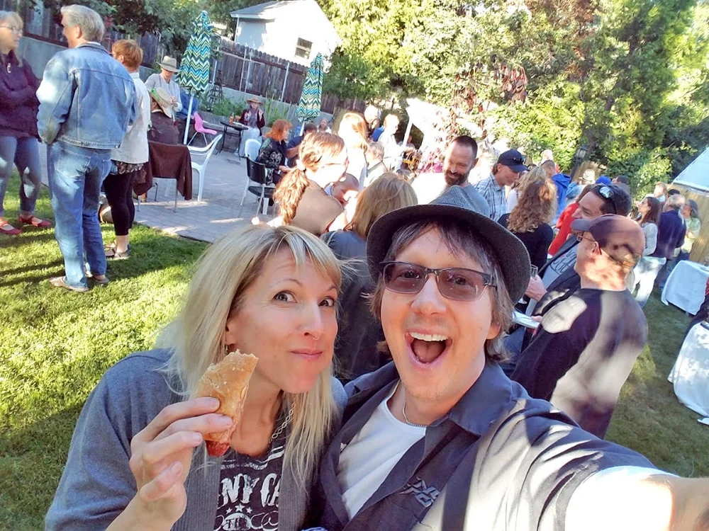 Brenda and Nikolas at their 2018 Sizzlin 'summer Backyard party!