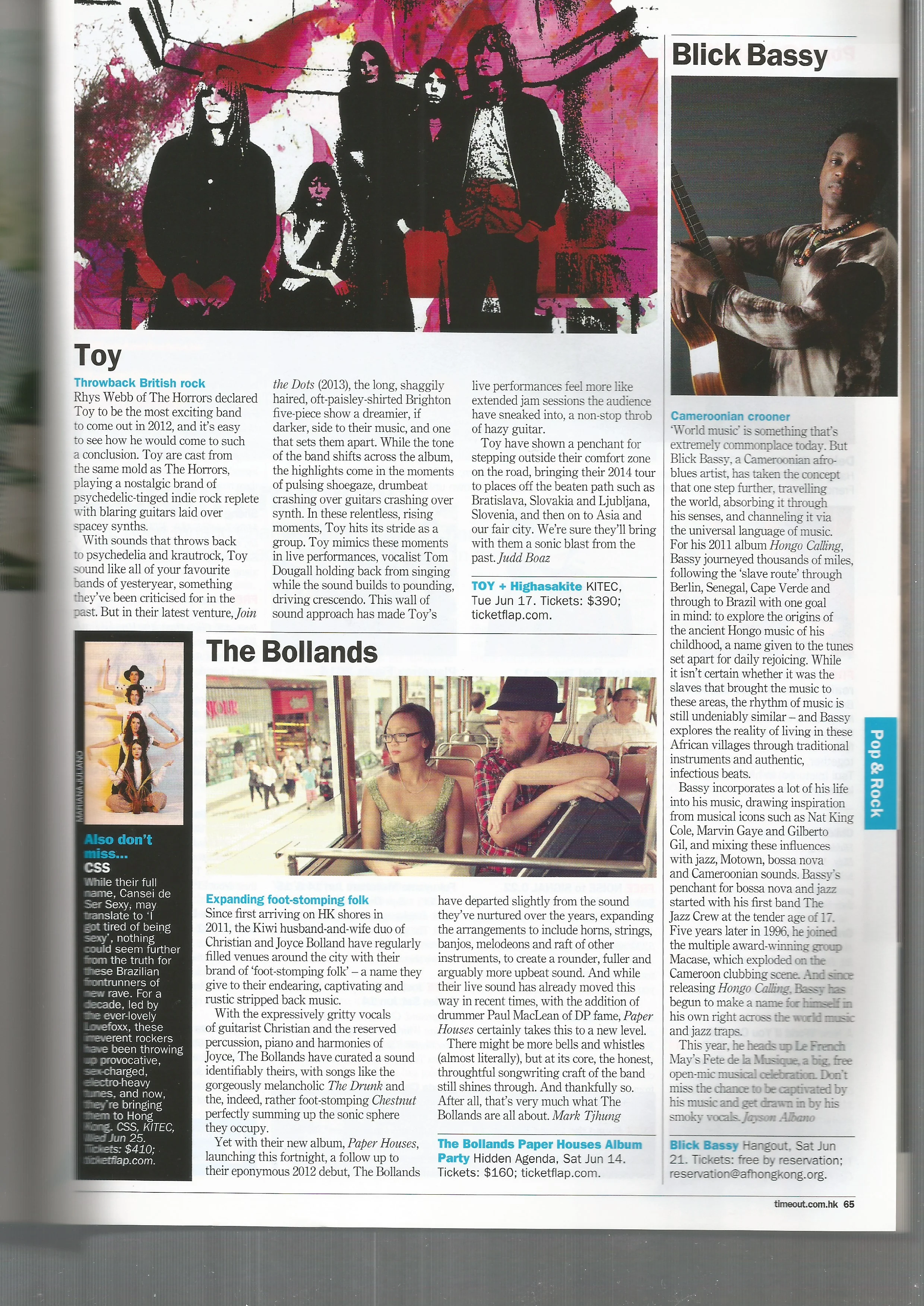 Gig Preview - Toy