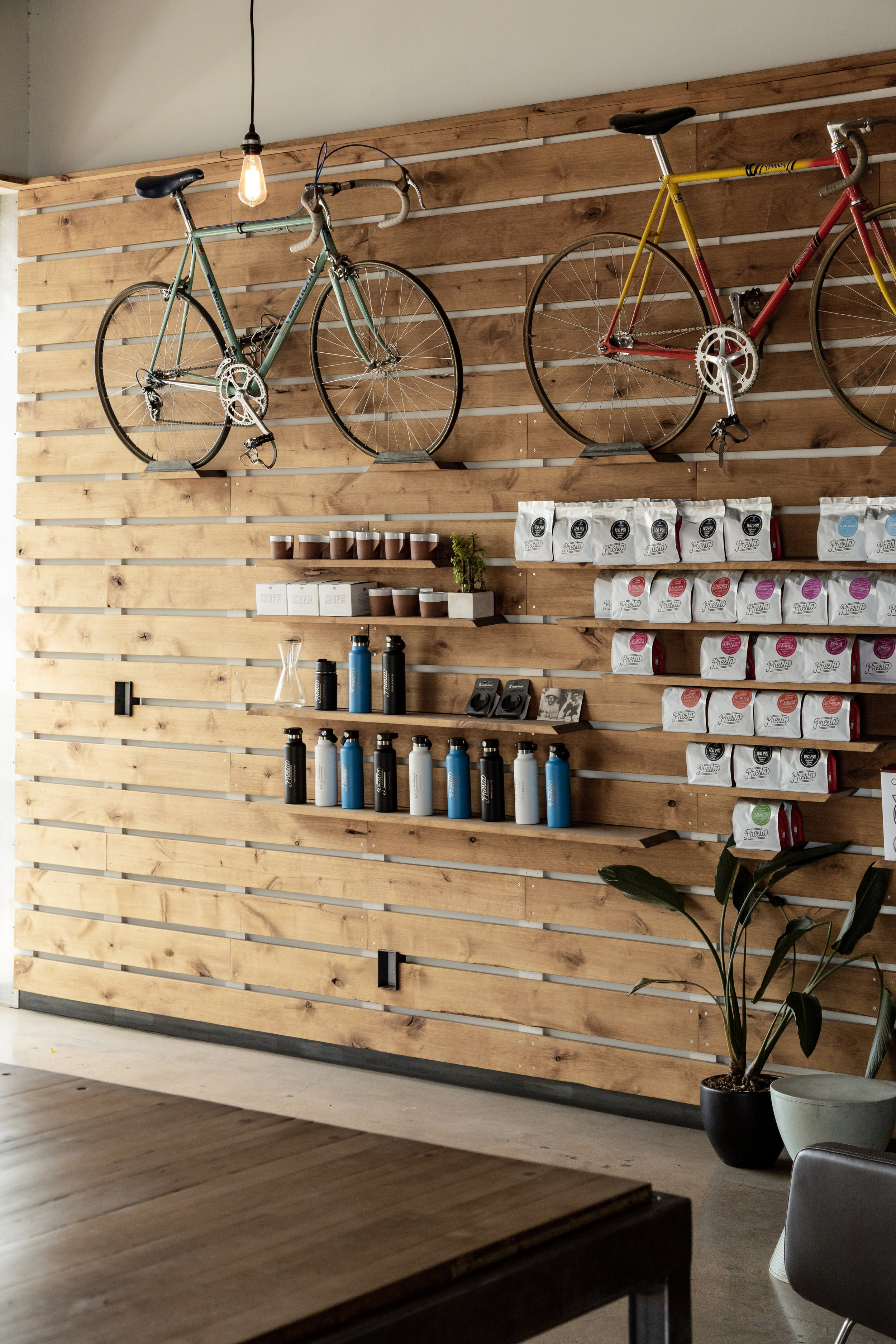 Presta Coffee Roasters Bike Wall Tucson Arizona