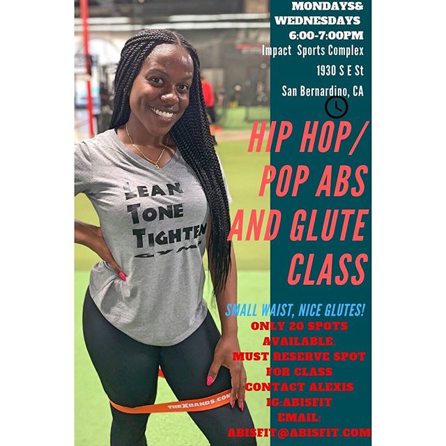 Go support my Bestfriend!!! @abisfit Her classes are the best and she is super positive and gets results from her clients. Get that summer body right before the summer. #fitness #goals #summer #body #IE #trainer #butt #abs #work #lean #tone #tighten