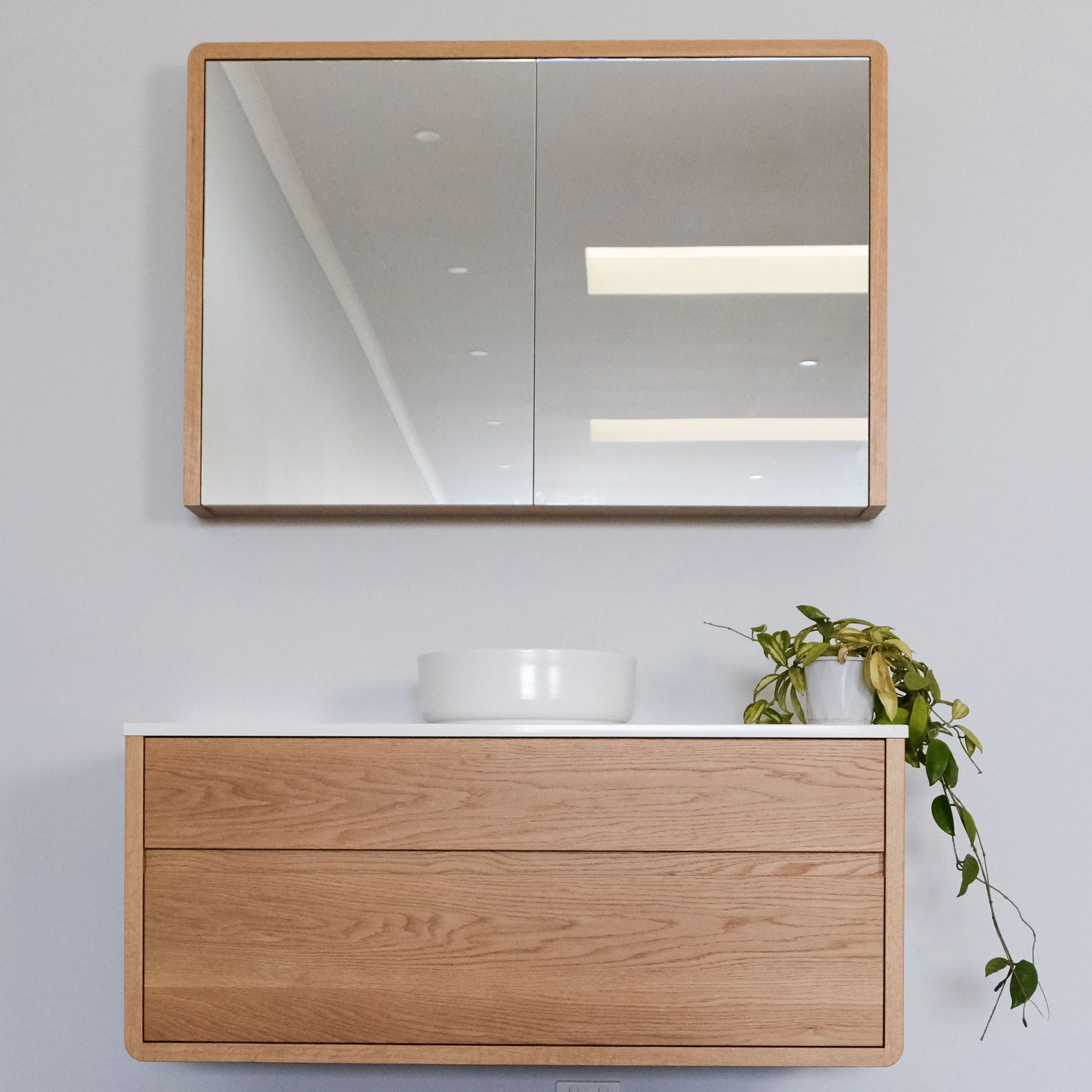 Eliza Floating Vanity Messmate 2 draw — Retrograde Furniture Made for generations