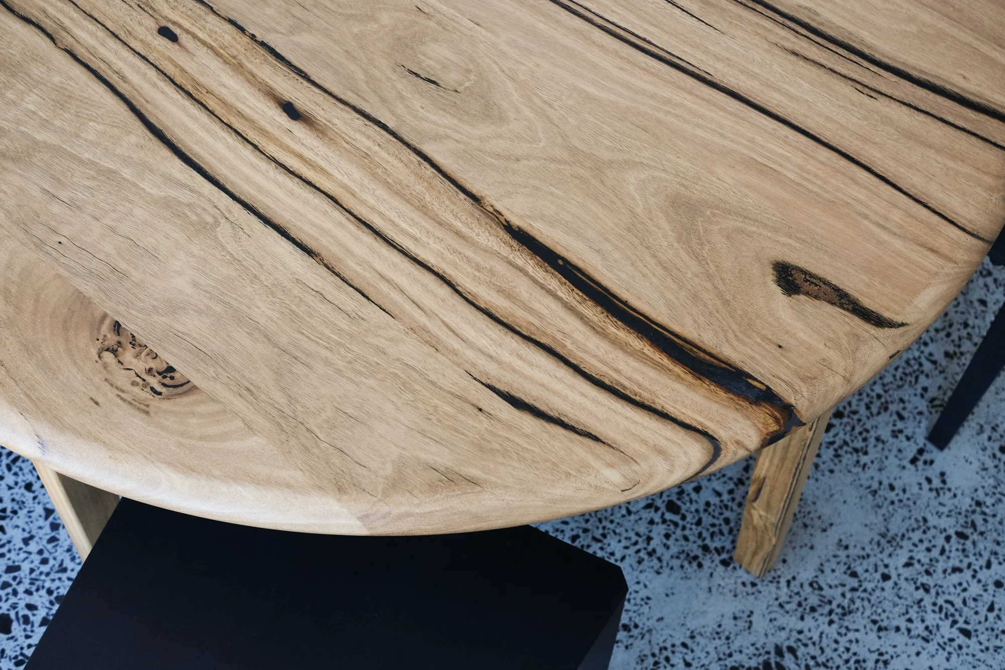 Daisy Dining Table Wormy Chestnut 1200 wide (46 seater