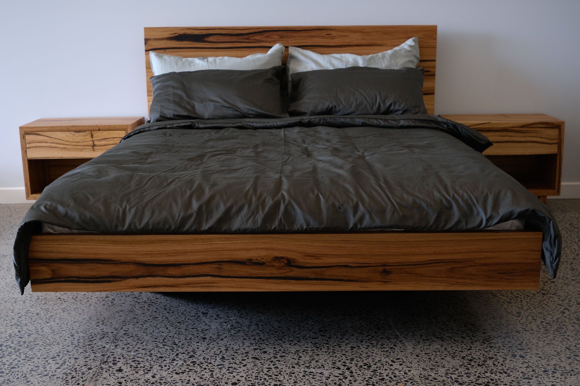 Floating Bed in Messmate — Retrograde Furniture Made for generations