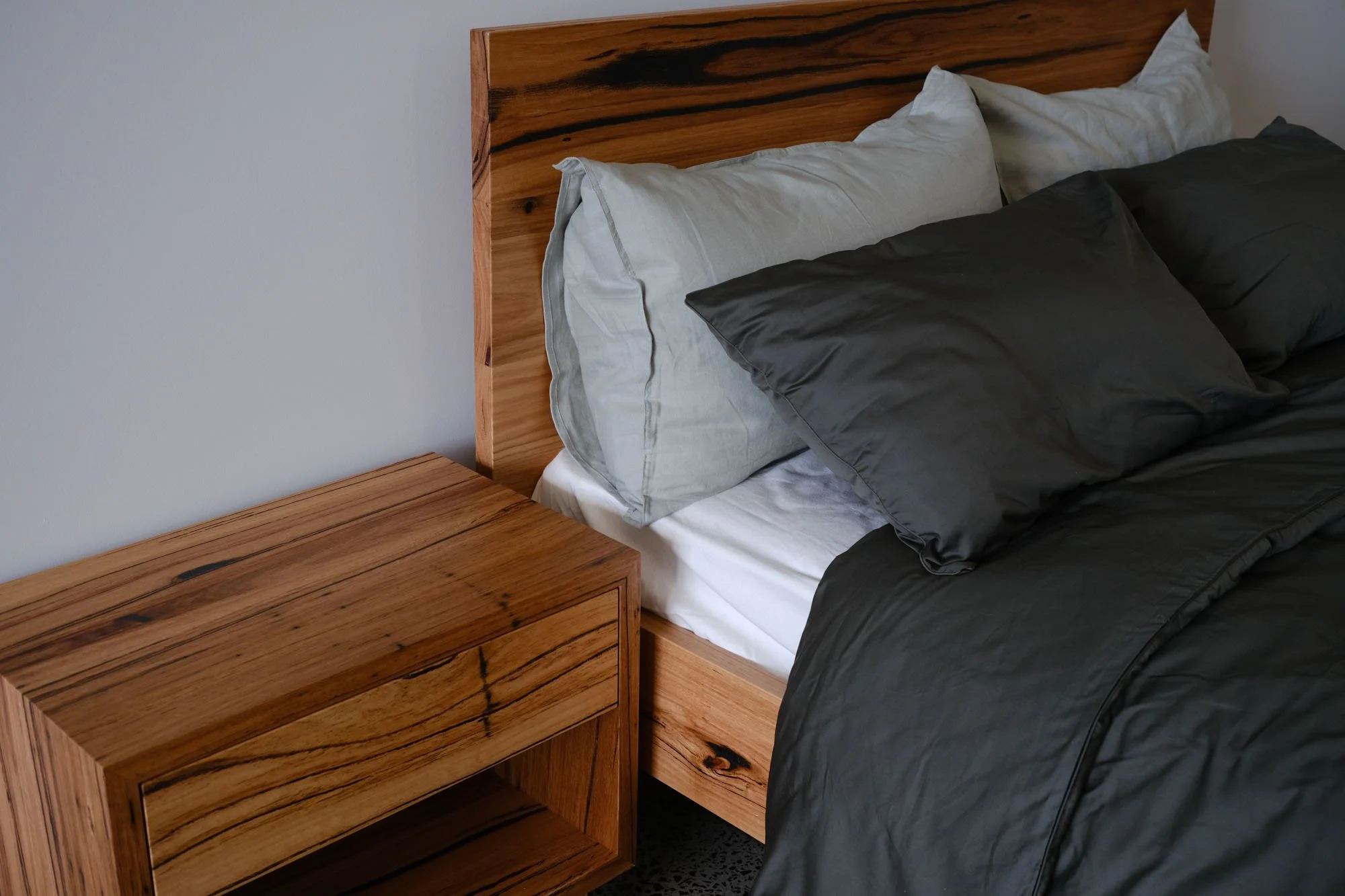 Floating Bed in Messmate — Retrograde Furniture Made for generations