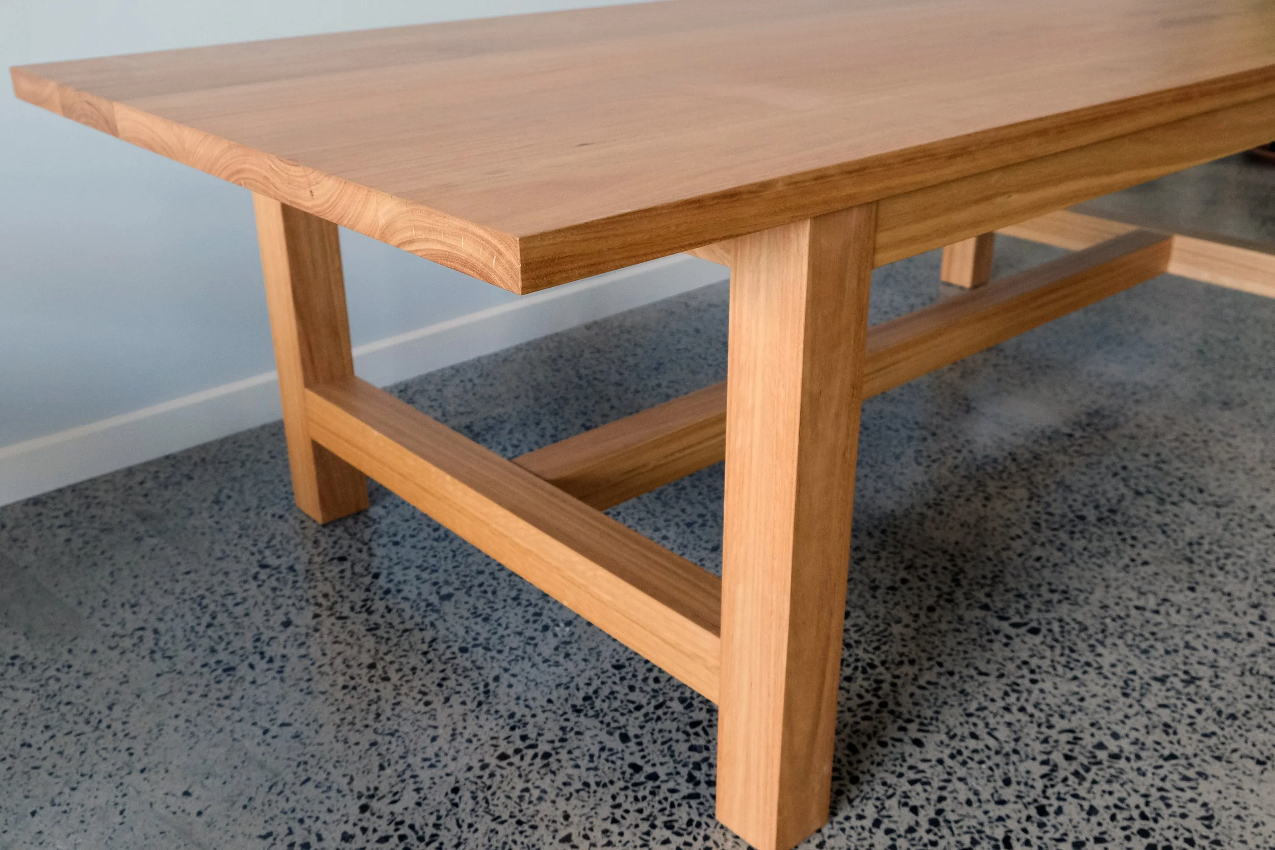 Farmhouse Dining Table in Blackbutt — Retrograde Furniture | Made for