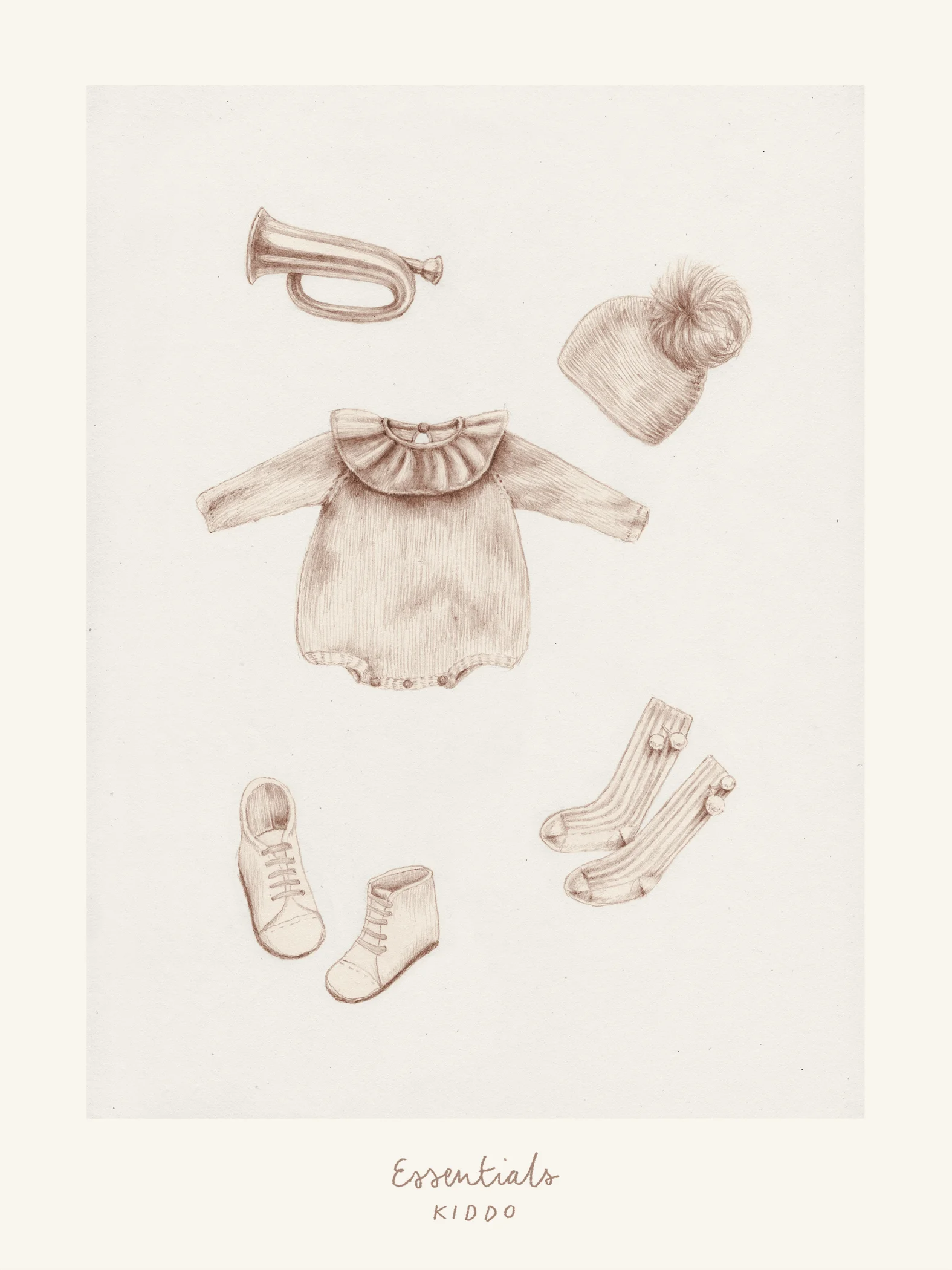 Kiddo Essentials - the Trumpet - Illustration Anne Løvenskjold