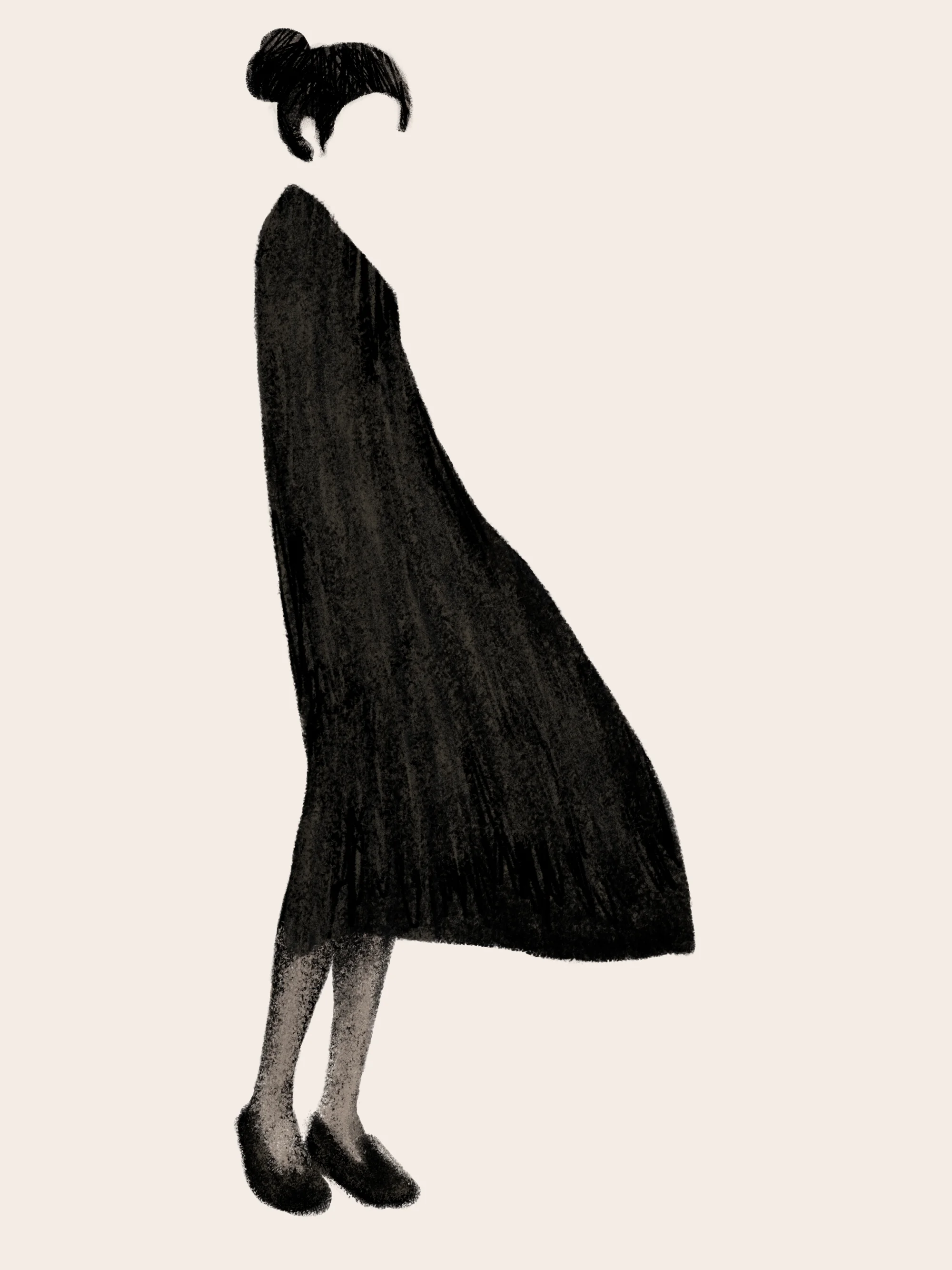 Fashion dress and wind black.jpg