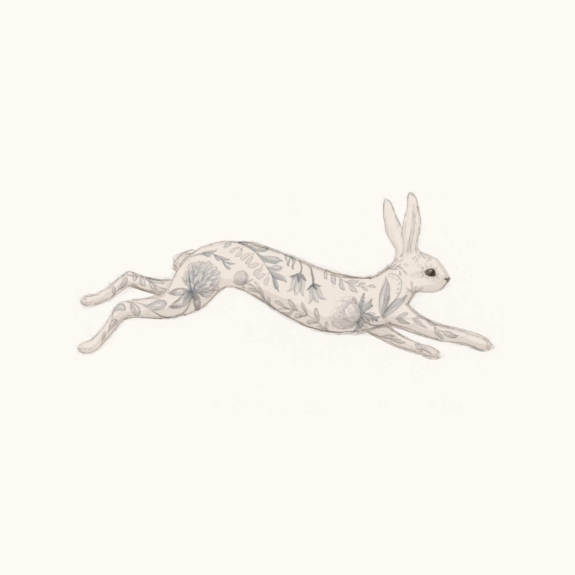 "Floral Fauna" Brown Hare