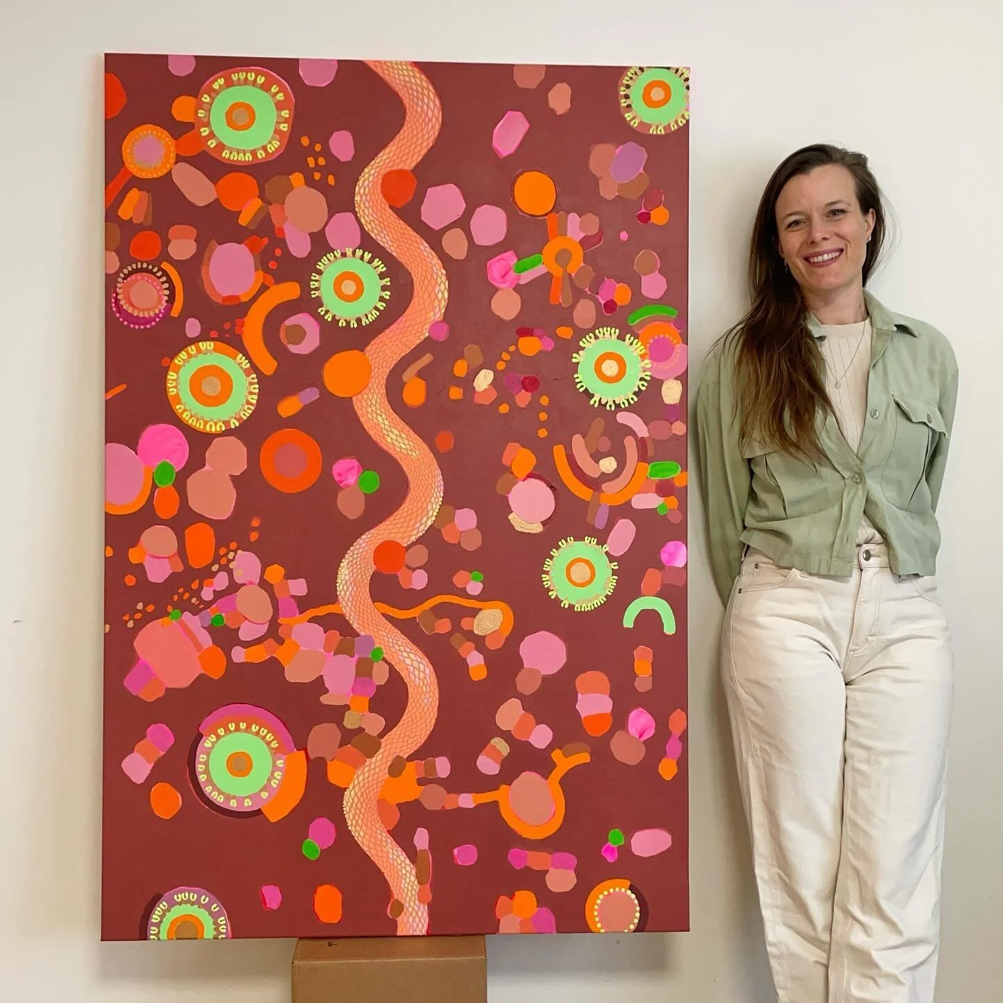 De slang&hellip; Als ik ergens niet t&eacute; lang wou blijven staan in de dierentuin dan was het wel bij de slangen.
Maar kijk, het was de slang die naar voor kwam om te schilderen. 🌟🪱🌟
Ze wordt geassocieerd met kracht, transformatie, wijsheid en